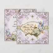 Baby Girl Birth Annoucement - Faerie Princess Aankondiging (Voorkant / Achterkant)