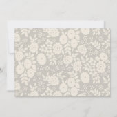 Baby Girl Birth Announcement Briefkaart (Achterkant)