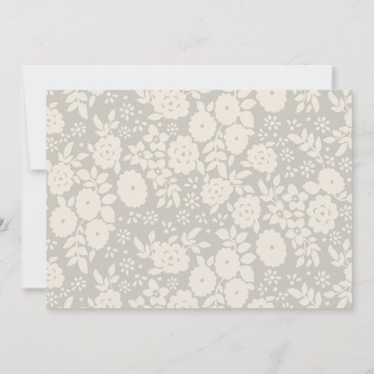 Baby Girl Birth Announcement Briefkaart (Achterkant)