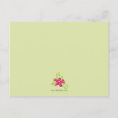 Baby Girl Birth kondiging Aankondigingskaart (Achterkant)