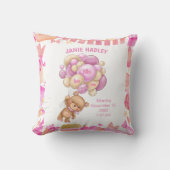 Baby Girl Birth kondiging Kussen (Voorkant)
