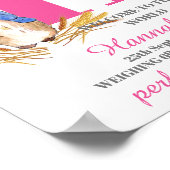 Baby Girl Birth Poster aanpassen (Hoek)