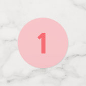 Baby Girl Birthday op roze en wit Confetti (Kleine voorkant)