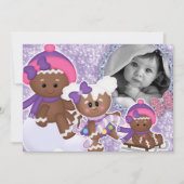 Baby Girl Birthday Party kerst ontbijtkoek Kaart (Voorkant)