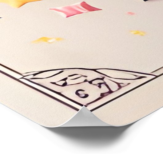 Baby Girl Birthday Poster (Hoek)