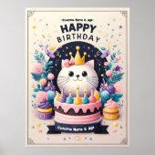 Baby Girl Birthday Poster (Voorkant)