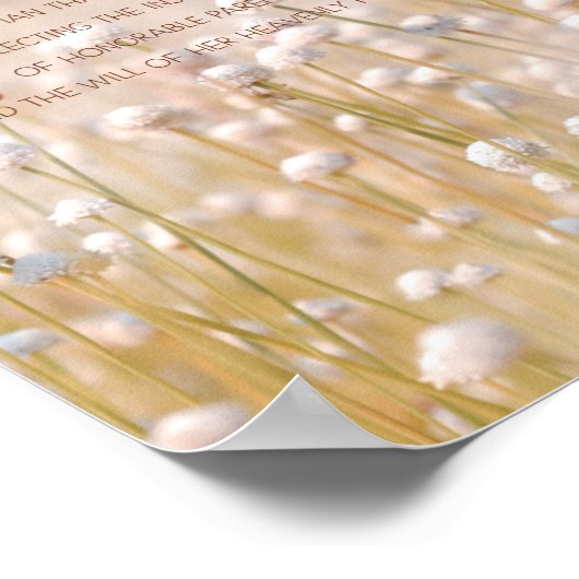 Baby Girl Blessing Wall Decor Poster (Hoek)