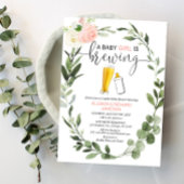 Baby Girl breekt baby shower groene paren Kaart