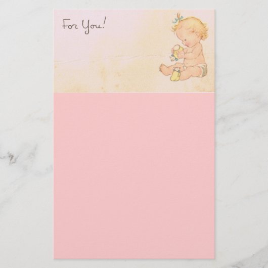  Baby Girl Briefpapier (Voorkant)