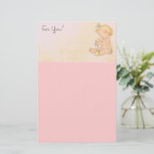  Baby Girl Briefpapier (Staand voorkant)