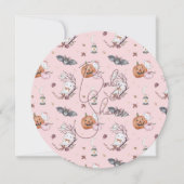 Baby Girl Brouwt Halloween Baby shower Rond Kaart (Voorkant)