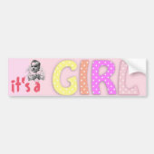 Baby Girl Bumpersticker (Voorkant)