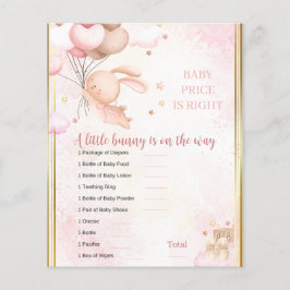 Baby Girl Bunny Baby Shower Spel