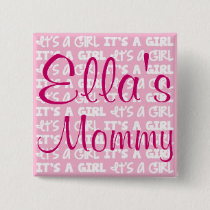 Baby Girl Button Het is een meisje!