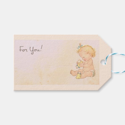  Baby Girl Cadeaulabel (Voorkant (Horizontaal))