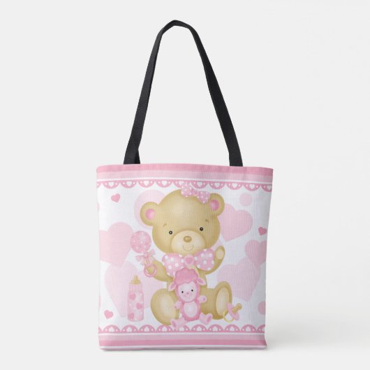 Baby Girl Canvas tas (Achterkant)