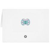 Baby Girl Card Congratulations Pink Bear Cute (Achterkant Horizontaal)