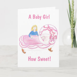 Baby Girl Card Kaart