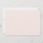 Baby Girl Chevron Sip en zie Uitnodiging (Achterkant)