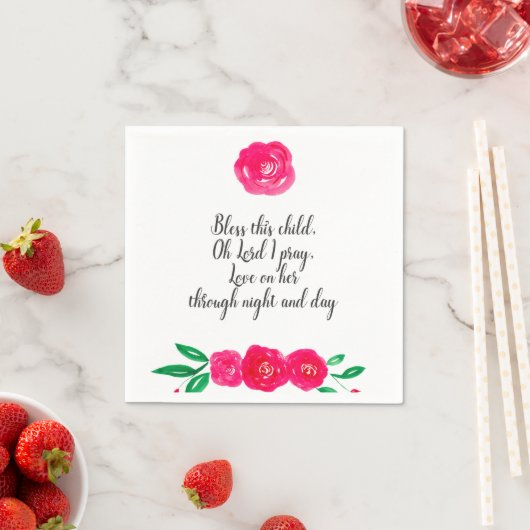 Baby Girl Christening Servetten (Insitu)