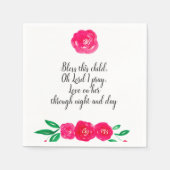 Baby Girl Christening Servetten (Voorkant)