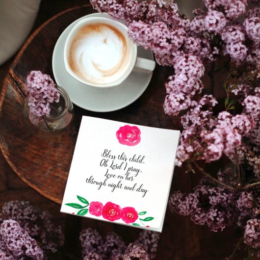 Baby Girl Christening Servetten