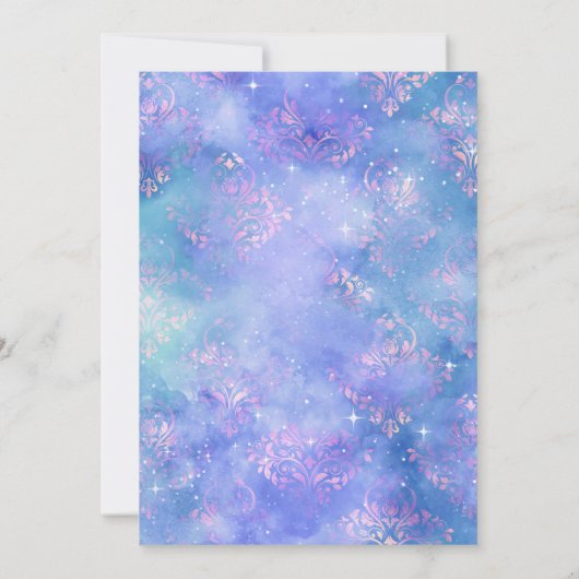 Baby Girl Cinderella Princess Carriage Baby shower Kaart (Achterkant)