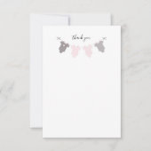 Baby Girl clothesline Dank je wel. Bedankkaart (Voorkant)