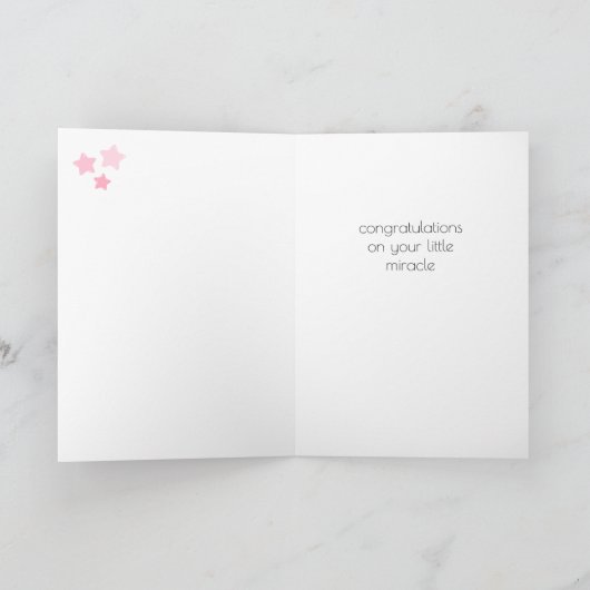 Baby Girl-creditcard Kaart (Binnen)