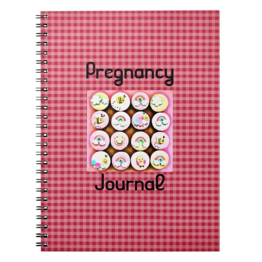 Baby Girl Cupcakes Pregnancy Journal Notitieboek (Voorkant)
