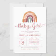 Baby Girl Cute Waterverf Boho Rainbow