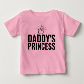 BABY GIRL DADDY'S PRINCESS PINK TODDLERS T-SHIRTS (Voorkant)