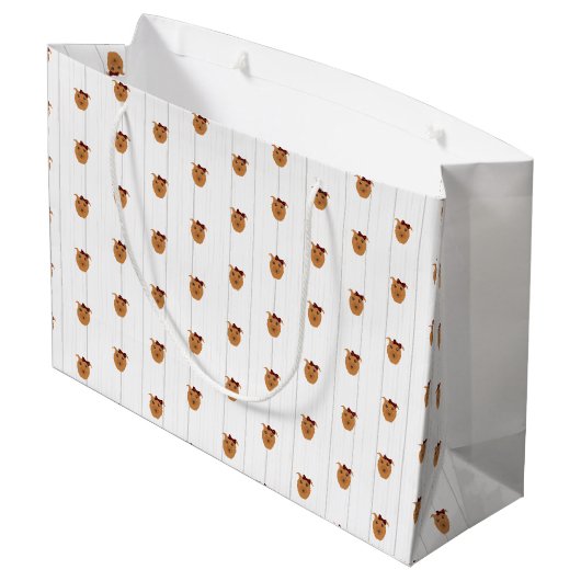 Baby Girl Dog Maroon Groot Cadeauzakje (Achterkant Gekanteld)