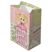 Baby Girl Doll op de watt Medium Cadeauzakje (Voorkant Gekanteld)