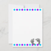 Baby girl douche bedankt je kaart van baby (Achterkant)