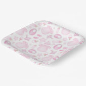 Baby Girl Douche Roze Papieren Bordje (Gebogen)
