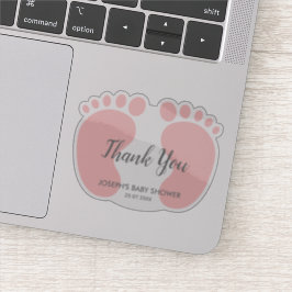 Baby Girl-douche wil je bedanken Sticker