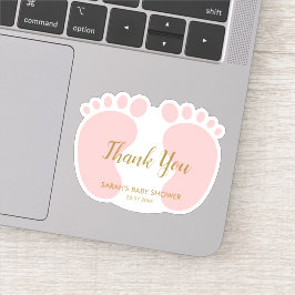 Baby Girl-douche wil je bedanken Sticker