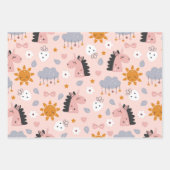 Baby Girl Douche Wrapping Paper - Set van 3 vellen (Voorkant 2)
