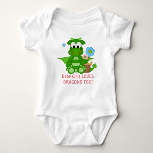baby girl dragon fantasy bodysuit (Voorkant)