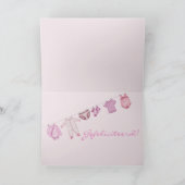 Baby Girl Dutch-felicitaties Kaart (Binnen)