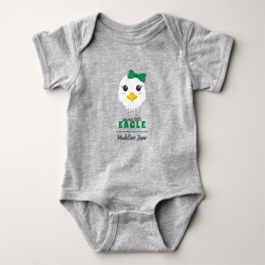 Baby Girl Eagle Green Bodysuit (Voorkant)
