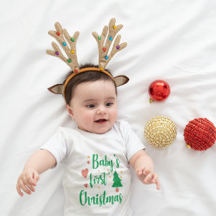 Baby Girl Eerste kerstcitaat Kinder Shirts
