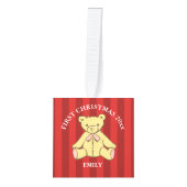 Baby Girl Eerste kerstfoto Decoratie (Voorkant)