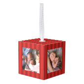 Baby Girl Eerste kerstfoto Decoratie (Achter hoekig)