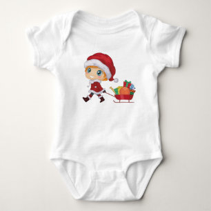 Baby Girl Eerste Kerstmis Romper