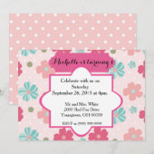 Baby Girl Eerste verjaardag Kaart (Voorkant / Achterkant)