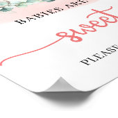 Baby Girl Elephant eucalyptus baby's zijn zoet Poster (Hoek)