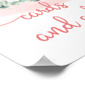 Baby Girl Elephant eucalyptus cards en cadeaubord Poster (Hoek)