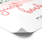 Baby Girl Elephant eucalyptus-gastenboek Poster (Hoek)